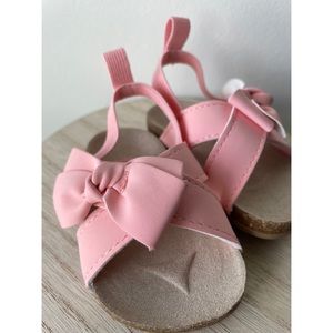 Carter’s Little Girl’s Pink Sandals w Side Bows | Size 0-3 Months | New
